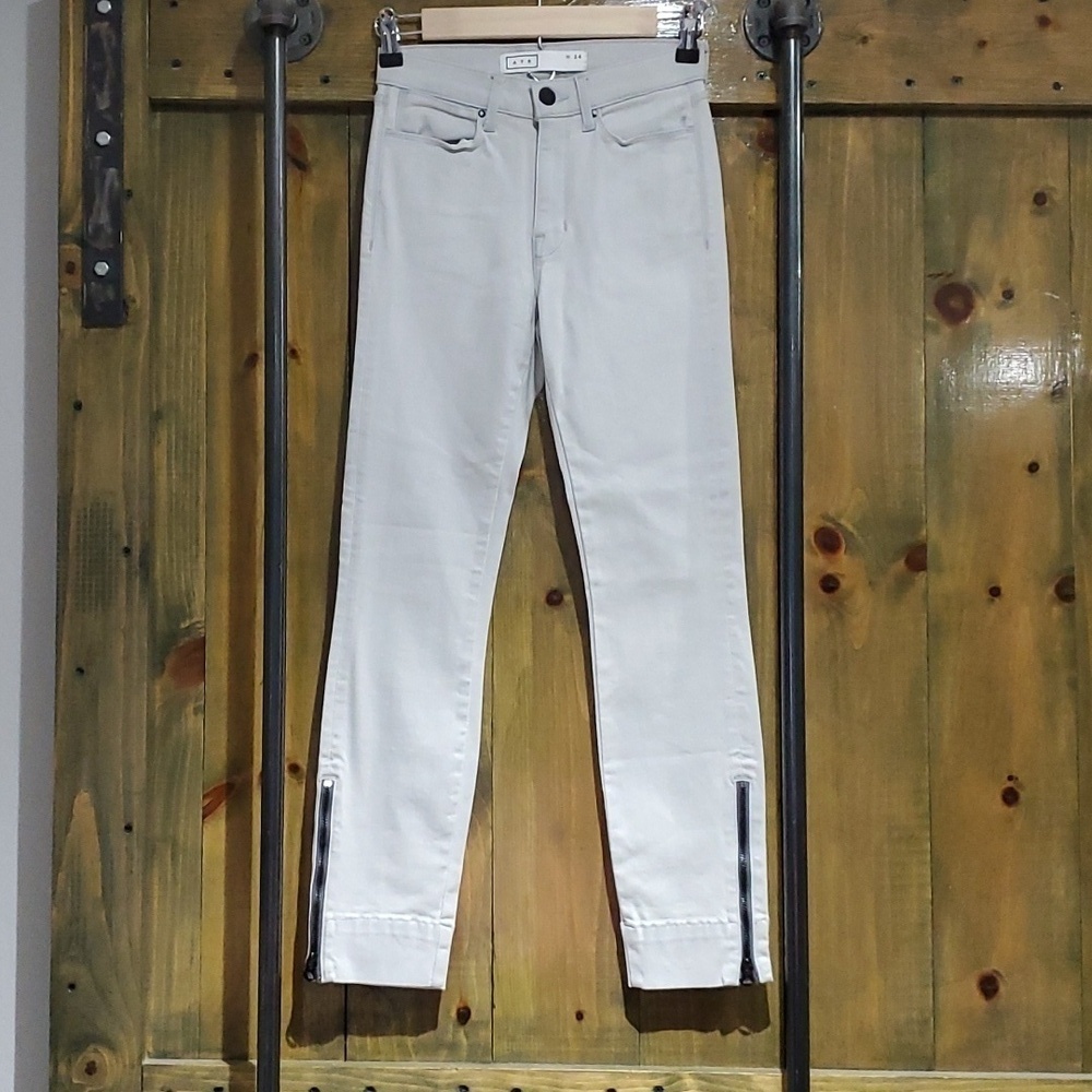 VINTAGE Y2K DENIM AYR LIGHT ZIPPY JEANS W ZIPPERS W 24
